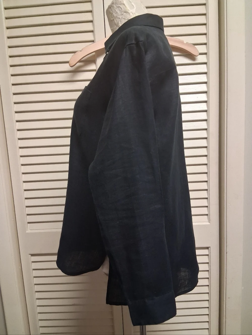 J. Jill Love Linen Button-Down Shirt Women Sz S 100% Line Excellent Condition - Picture 6 of 11